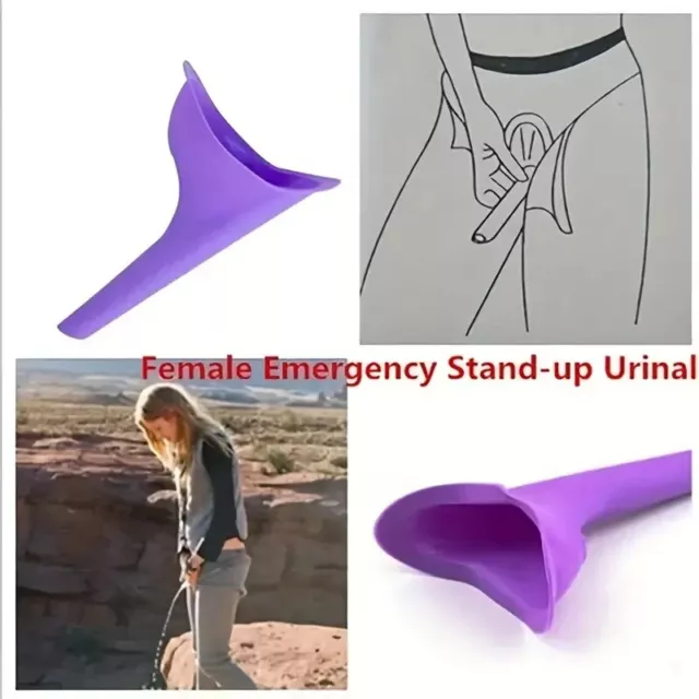 Portable Female Woman Ladies She Urinal Urine Wee Funnel Camping Travel Loo Camp