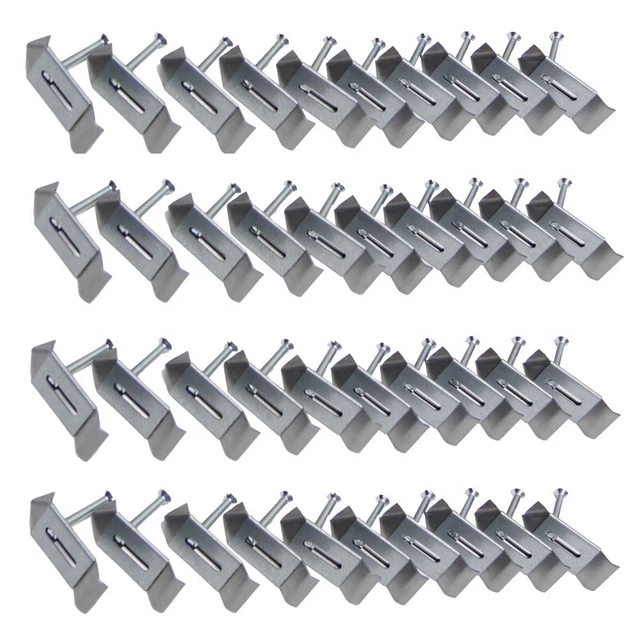 40 Pieza Ganchos de Cornamenta Metal para Corzo Soportes Montaje Set Paquete Neu