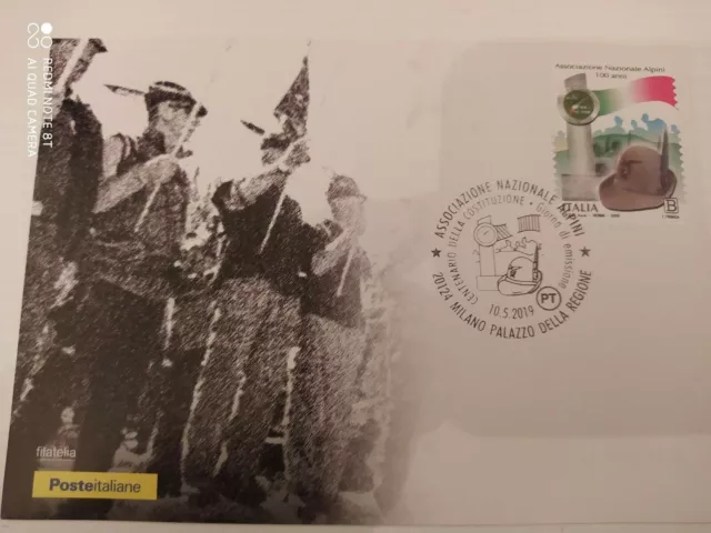 Cartolina Postale Associazione Nazionale Alpini Centenario  2019 Poste Italia