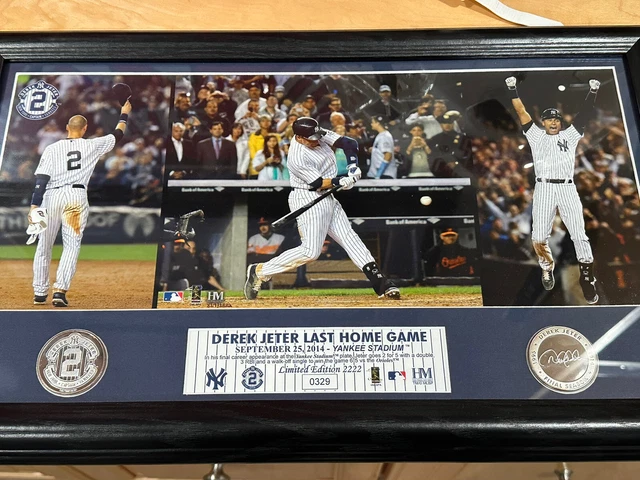 Authentic Derek Jeter HOF final home game New York Yankees Game Used COA