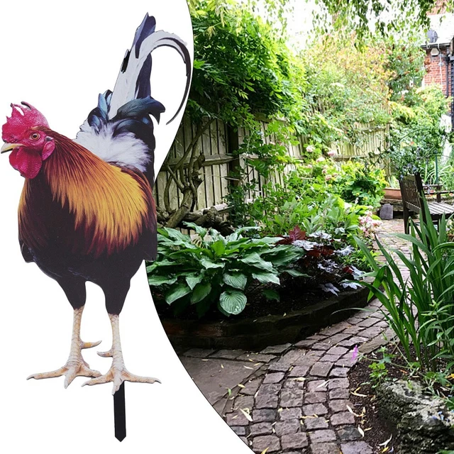 Hofkunstdekor Skulpturen Hühner-Dekorationen Hahn Statuen Gartenornamente