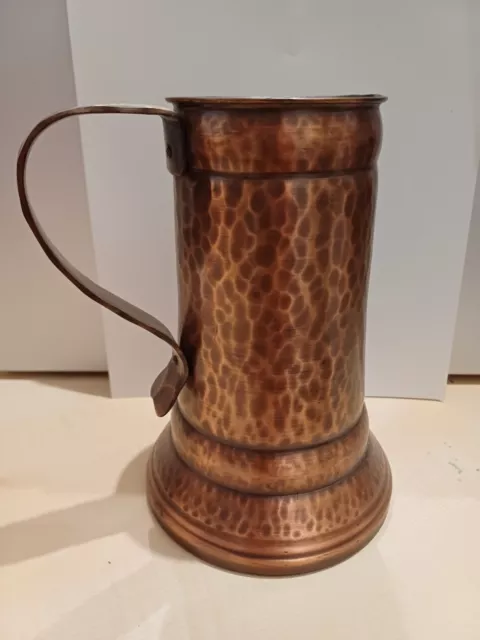 großer Kupferkrug/Kupfervase VINTAGE, ca. 18cm, feiner Patina, tolles Dekostück