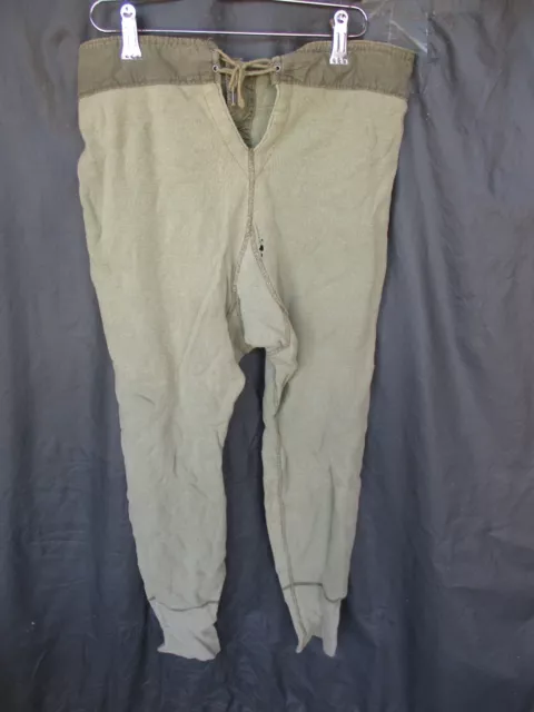 1945 WWII OD Wool Thermal Underwear Pants, Winter Drawers $25.00 - PicClick