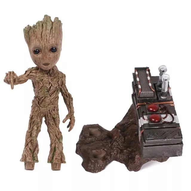 Statue Figurine GROOT 17 cm scène de la bombe Marvel Les gardiens de la galaxie