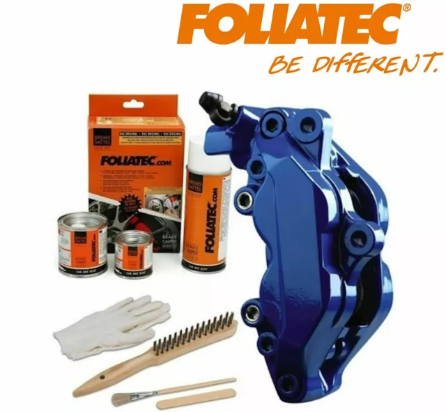 Kit peinture etrier ou tambour de frein Foliatec bleu brillant RS Blue 2162