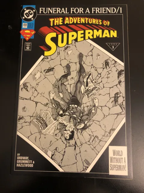 The Adventures Of Superman #498 Funeral For A Friend #1 January 1993 Dc Comics