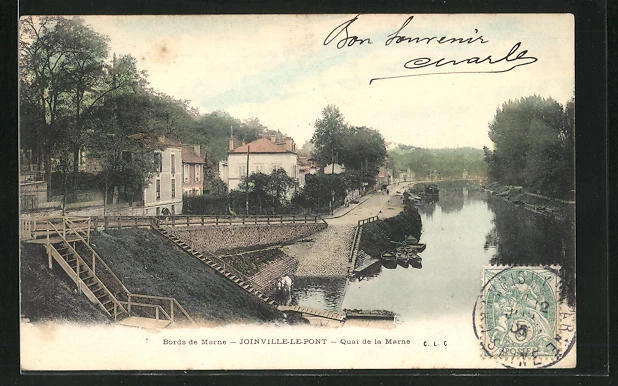 CPA Joinville-le-Pont, Quai de la Marne