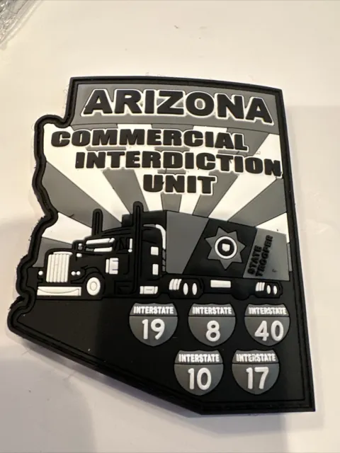Arizona AZ State Trooper Commercial Interdiction Unit Novelty Patch PVC Truck