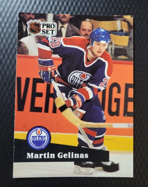 47 Bonnet NHL Edmonton en tricot à revers surélevé - Bleu