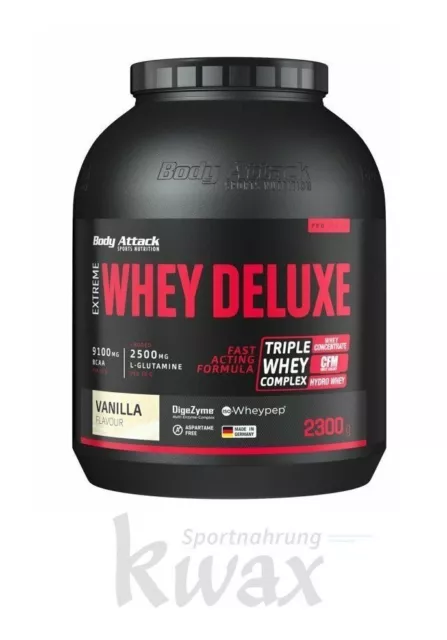 (EUR 27,35/kg) Extreme Whey Deluxe 2300g Body Attack 2,3Kg