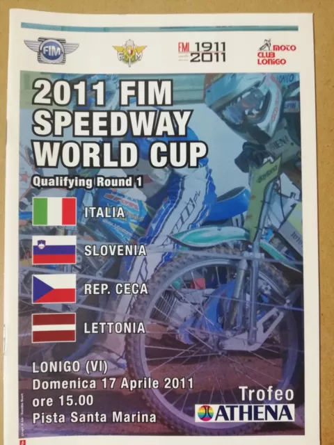 2011 FIM Speedway world cup qualifying round programme Lonigo