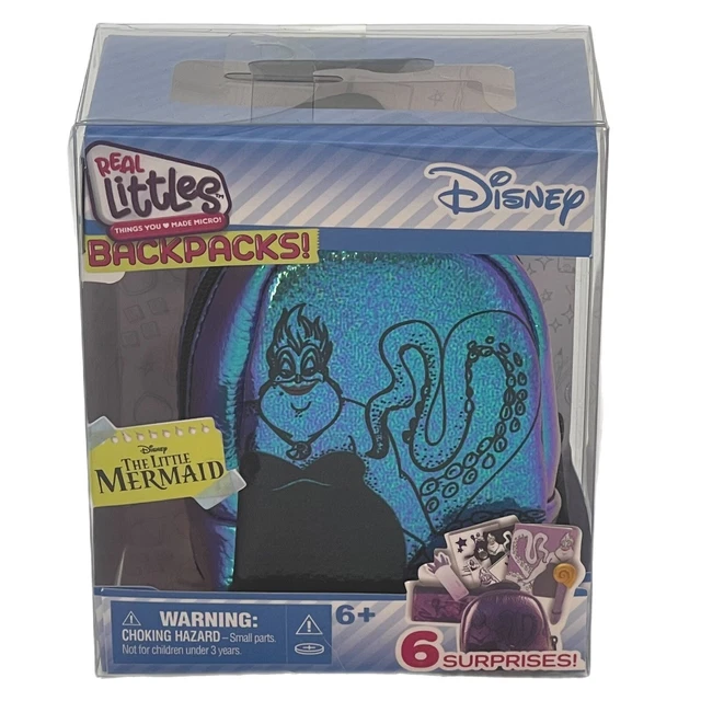 DISNEY REAL LITTLES *LITTLE MERMAID* Ursula Mini Backpack 6 Surprises