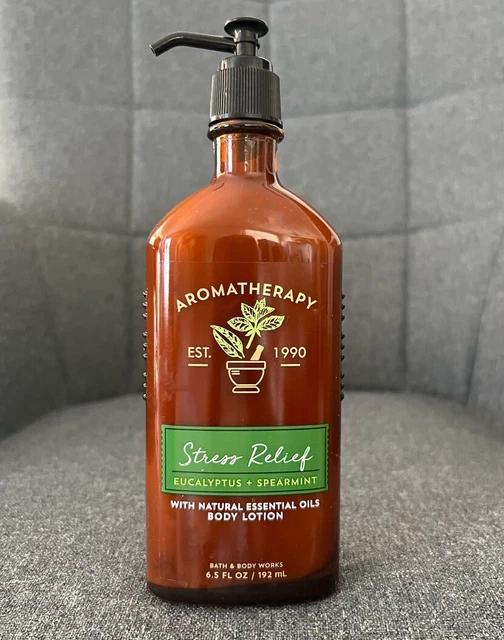 Loción Bath & Body Works aromaterapia alivio del estrés eucalipto menta verde 6,5 oz