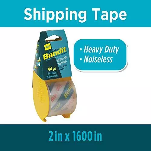 Seal-It Bandit Shipping Tape 6 Pack 2 Inches x 1600 Inches Total 9600 Inches 3