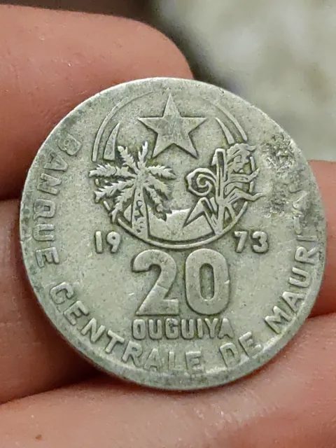 Mauretanien Mauretanien 20 Ouguiya, 1973 1393 Km# 5 Kayihan Münzen T84