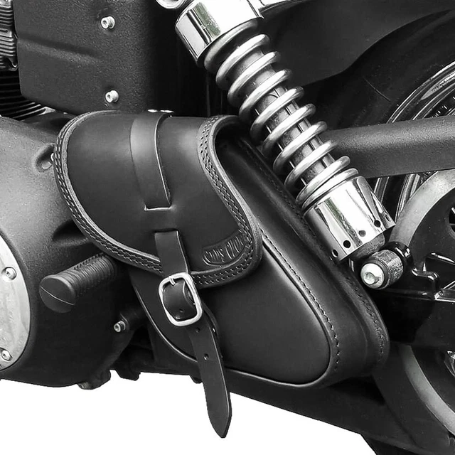 Sacoches De Selle En Cuir PU Pour Moto – Universelles (Sportster, Dyna, Etc.) – Brun – Installation Facile – Neuves Avec Garantie 3 Mois