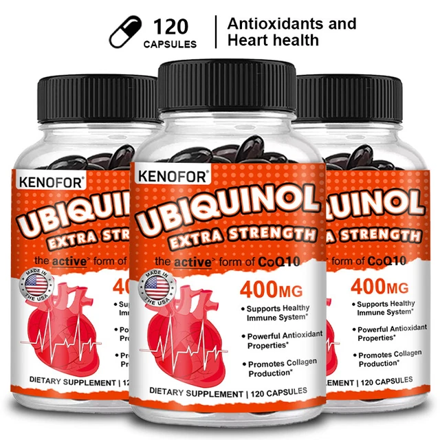 CoQ 10 Coenzyme Q10 Vegan 400mg 30/60/120 Capsules Cardiovascular Heart Health