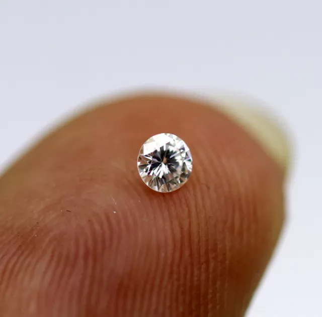 Certified 0.072 Ct Natural Loose Diamond Brilliant Round Cut F Color VS1 Grade