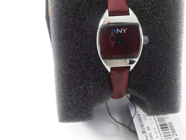 XNY Watch Women's Urban Glam Leather Strap 22mm BV8077X1 Raspberry