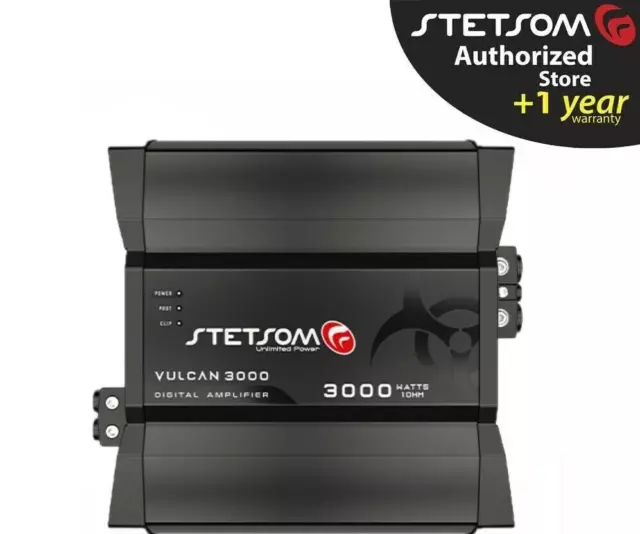 Stetsom Vulcan 3000 Amplificador digital 3k de audio para automóvil de 1...