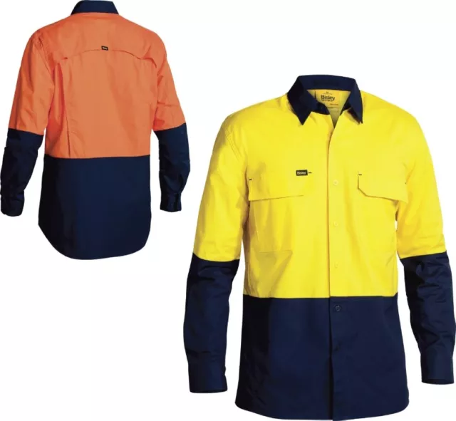 Bisley Workwear HI VIS X Airflow Ripstop Shirt (BS6415)