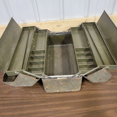 Vintage Kennedy?? Cantilever Multi-Shelf Tool Tackle Box Machinist Plumber..nice