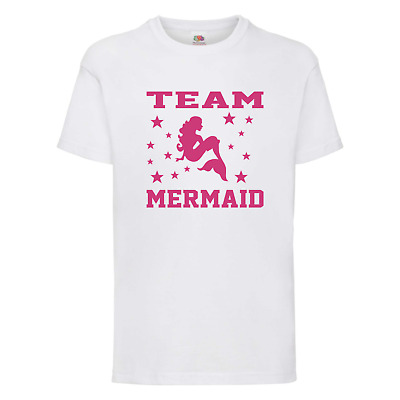 Team Mermaid - Girls, Childrens, Kids T-Shirt - Mermaid Themed Party T-Shirts