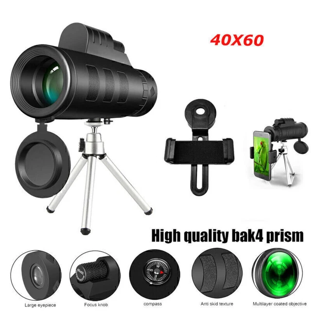 Monoculare Gafild 12x50 HD - Impermeabile, Con Adattatore Telefono E Treppiede, Per Bird Watching - Foto 10