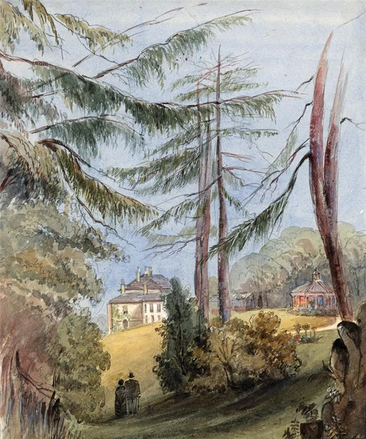 Tableau Original Caroline Ann Brereton - Aquarelle Paysage Dovedale, C1865