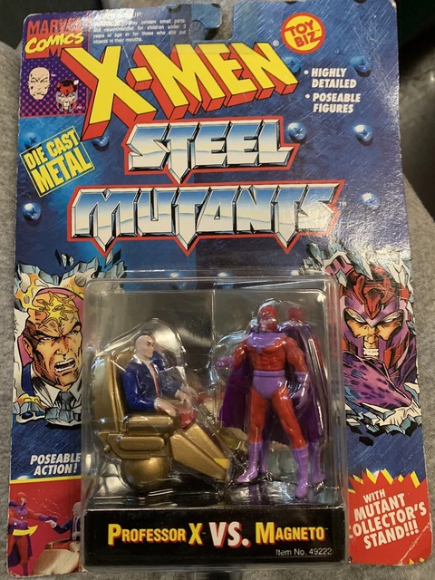 Marvel X-Men Steel Mutants (1994) Toy Biz Professor X Vs. Magneto Figure Set