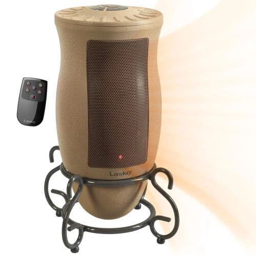 Lasko 1500W Electric Designer Series Ceramic Space Heater with Remote, Beige