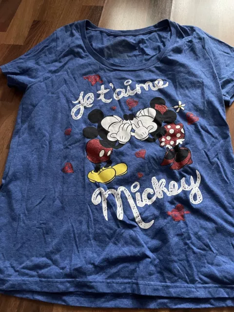 TShirt Mickey Und Minnie Aus Dem Disneyland Paris Gr Xl Einmal Getragen