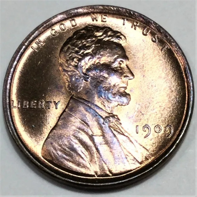 1909 VDB Lincoln Wheat Cent Penny Gem Uncirculated Rare Date