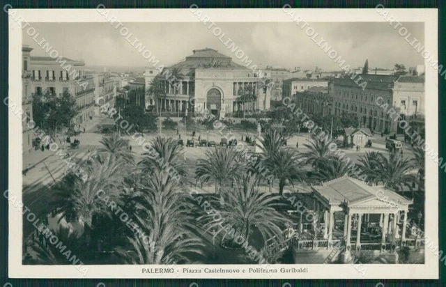 Palermo Città Politeama Garibaldi Foto cartolina KV6840