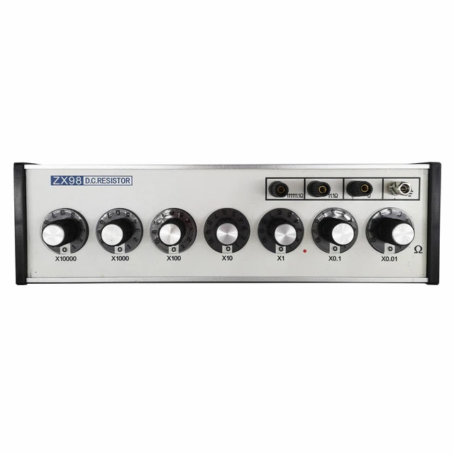 ADJUSTABLE 7 DIALS DC Resistance Box Resistor Decade Decade Box 0.01