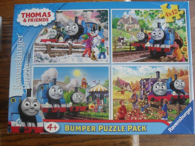 THOMAS AND FRIENDS BUMPER PUZZLE PACK - 4 x 42 PIECE JIGSAW PUZZLES ...