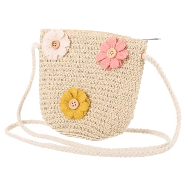 Handtasche mit Strandgriff Mädchen Stricktasche Für Kinder Kinder Sommertasche 2