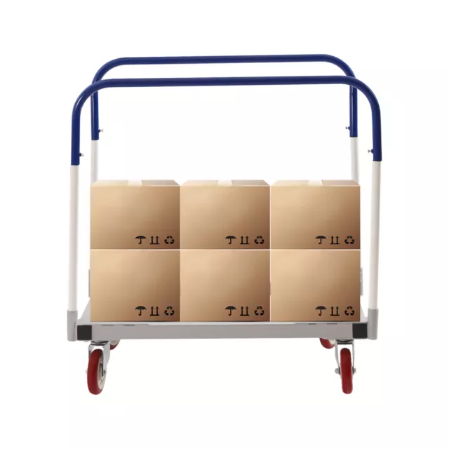 1500 lbs Professional Panel Cart Dolly Rectangular Low Noise with 5inch Casters