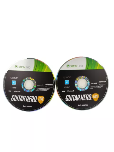 XBOX 360 GUITAR Hero Live Video Game Discs Only $12.95 - PicClick AU