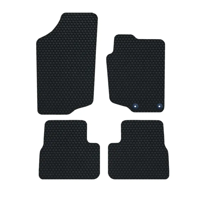 Peugeot 207 2006-2014 GENUINE DELUXE Tailored Rubber Car Mats in Black