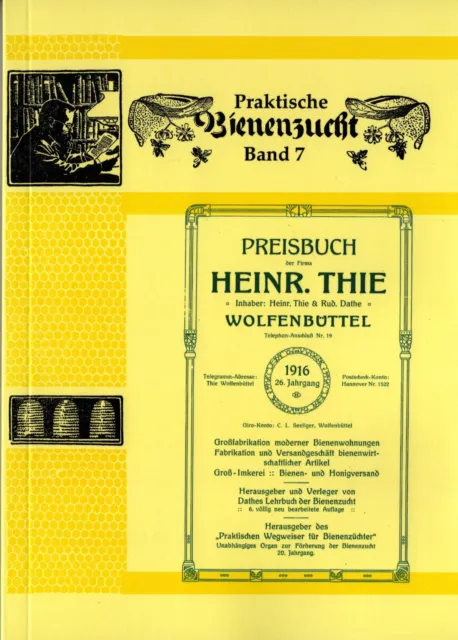 Heinrich Thie Preisbuch Katalog Imker Imkerei Bienenzucht Geräte 1916 Nachdruck