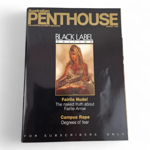 Australian penthouse magazine black label august 1992 excellent 10 