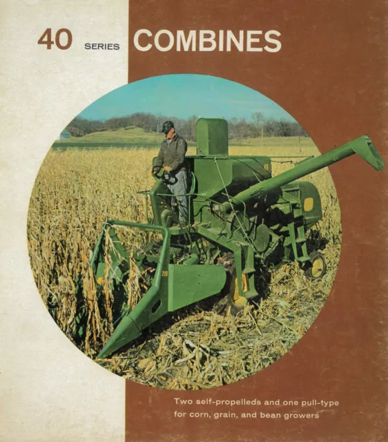 40 42 45 Series Green Combines Corn Grain Bean Implements Color Sales Brochure