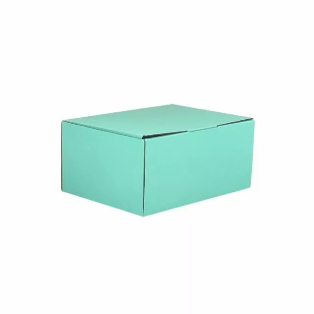 Mint Blue Mailing Box Diecut Cardboard Shipping Mailer Small Medium A6 A5 A4 2