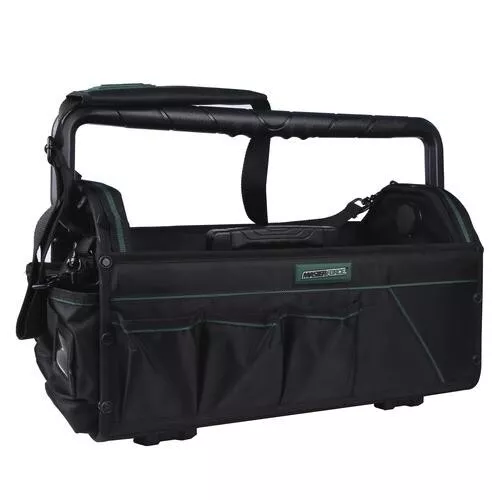 20" Heavy Duty Rotating Handle Removable Tray 18 Pockets Mechanic Tool Tote