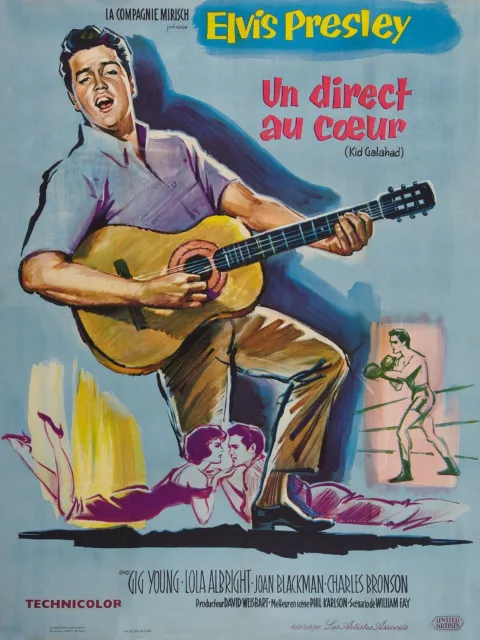 Un Direct Au Coeur, Elvis Presley, Repro Affiche De Cinema Vintage (40X60)