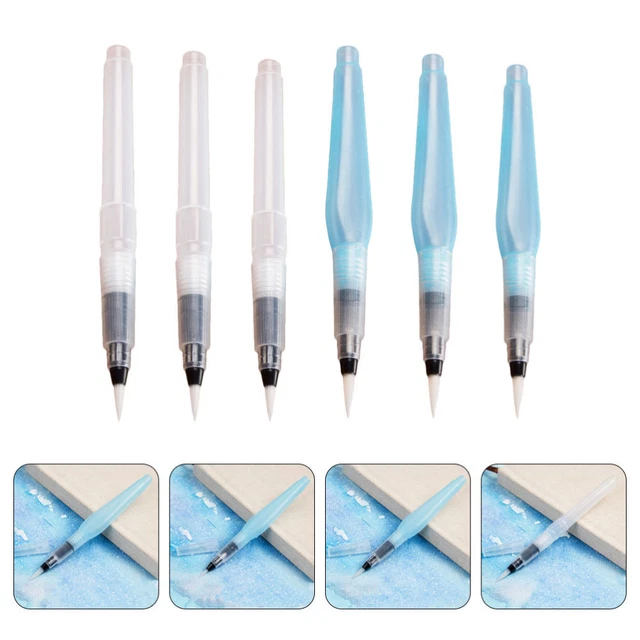 6 Pcs Stylo Aquarelle Pinceau D'écriture Pinceaux Pour Enfants Brosse À Eau