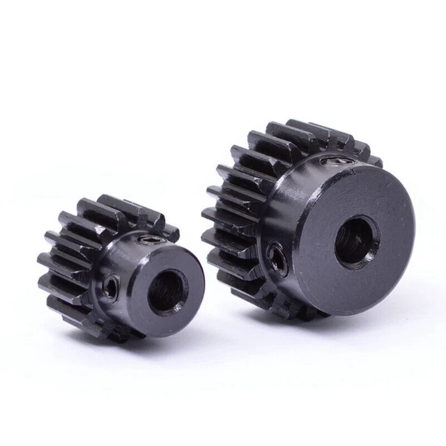 Ingranaggio scala indurito 1Mod 12-42T foro 5-14 mm passo denti 3,14 mm pignone motore