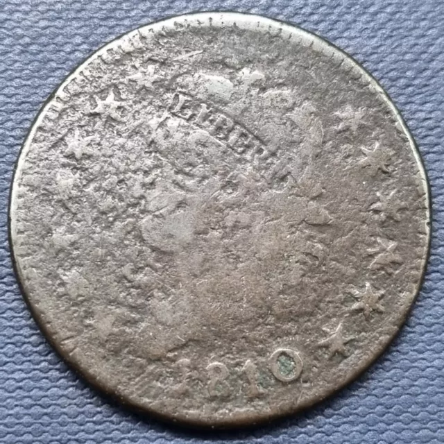 1810 Classic Head Large Cent 1c Circulated Details #62659