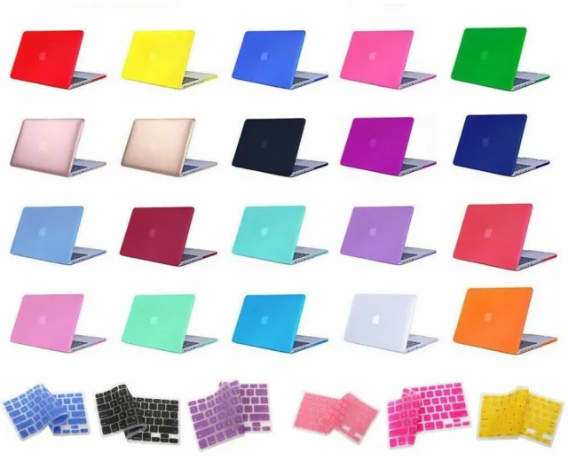 Laptop Rubberized Cover Case Hard Shell for Macbook Air/Pro/Retina 11" 13" 15"